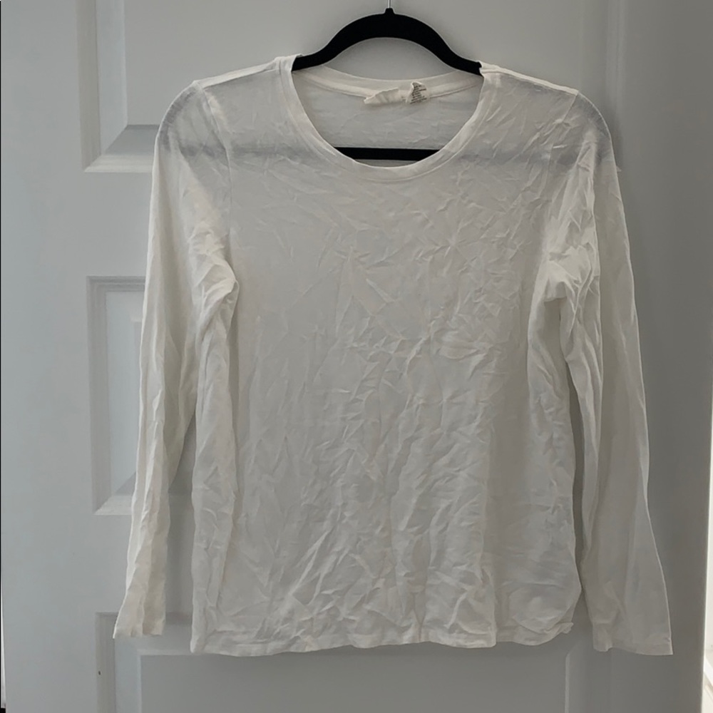 White Long Sleeve Top